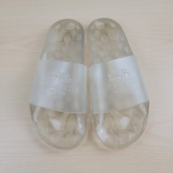 Coach Ulyssa Rubber Jelly Signature Slides 8 - Picture 1 of 6